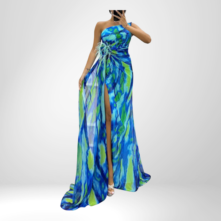 Mia™ | Vibrant Draped Dress