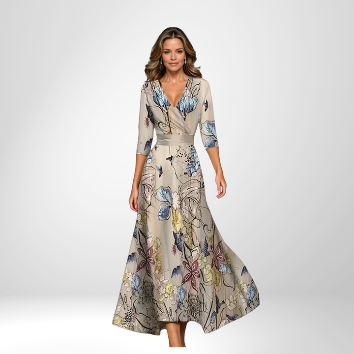 Aria™ | Chic Dress with Floral Print