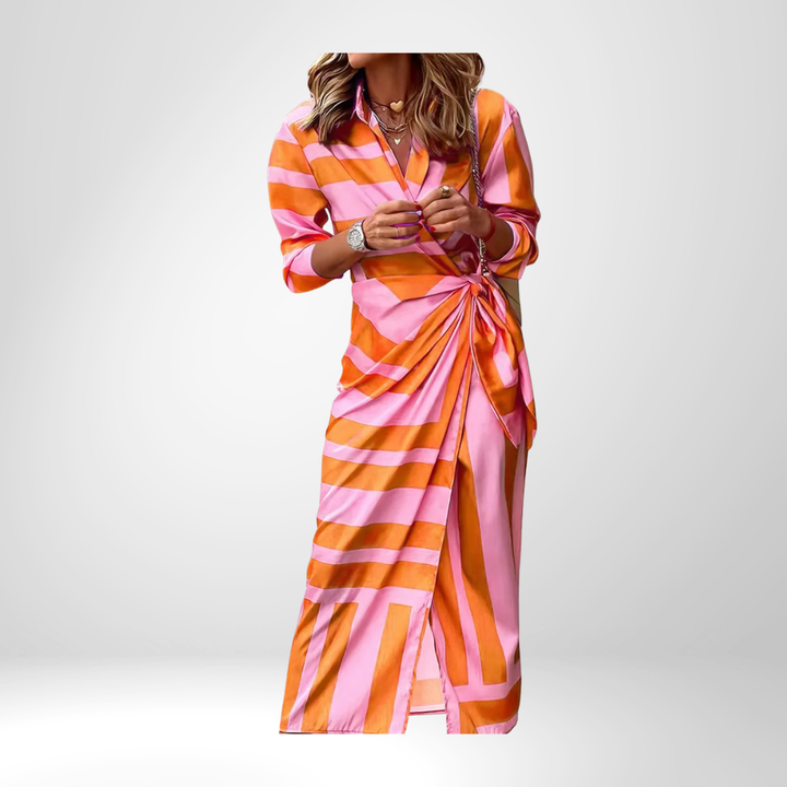 Amelia™ | Printed Wrap Dress