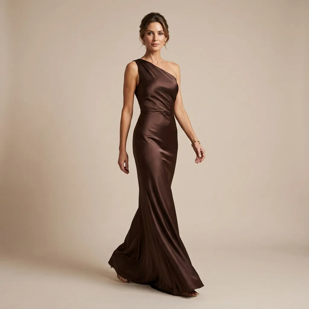 Luna™ | Maxi Dress with a Gilt in Satin