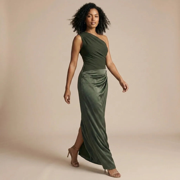 Luna™ | Maxi Dress with a Gilt in Satin