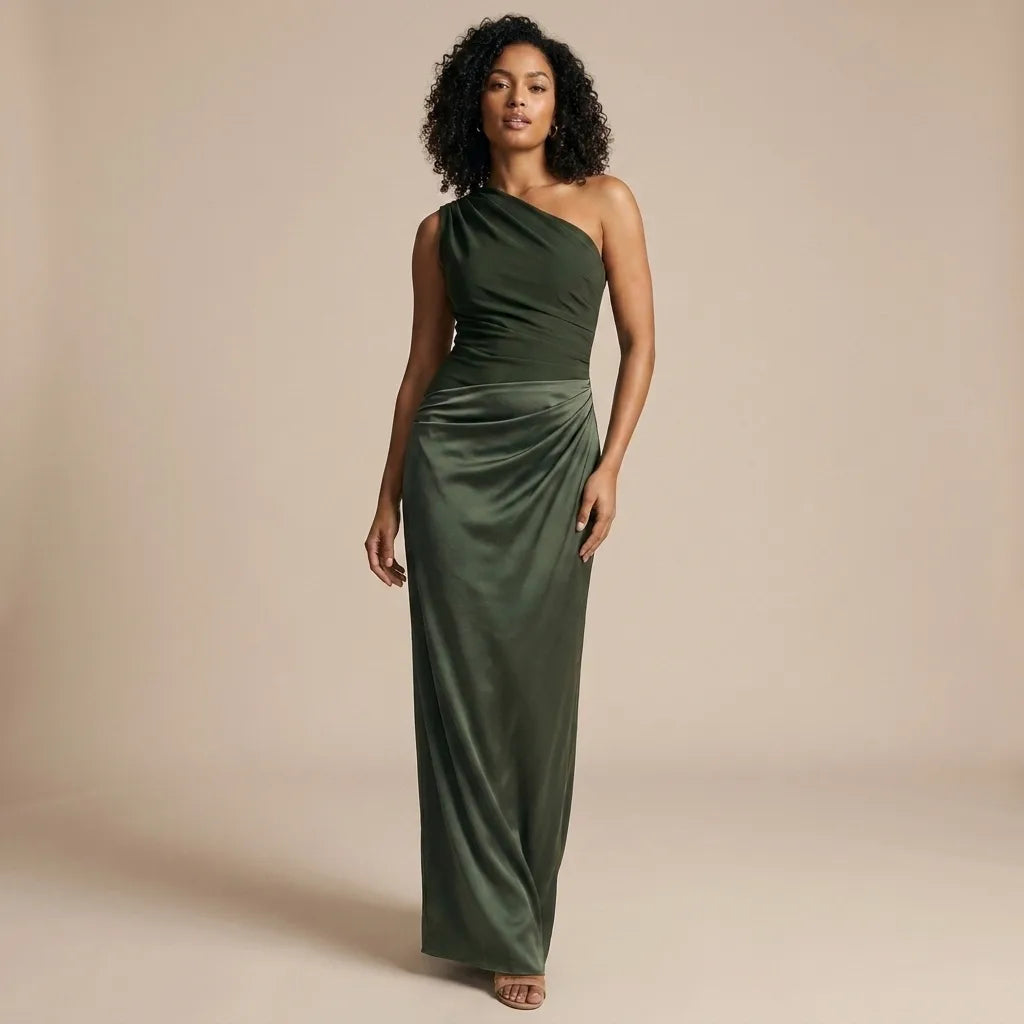Luna™ | Maxi Dress with a Gilt in Satin