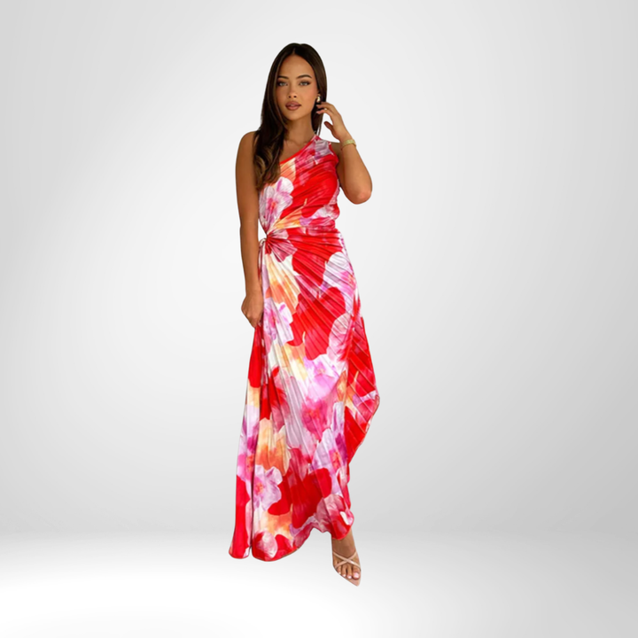 Adeline™ | Vibrant Tropical Evening Dress