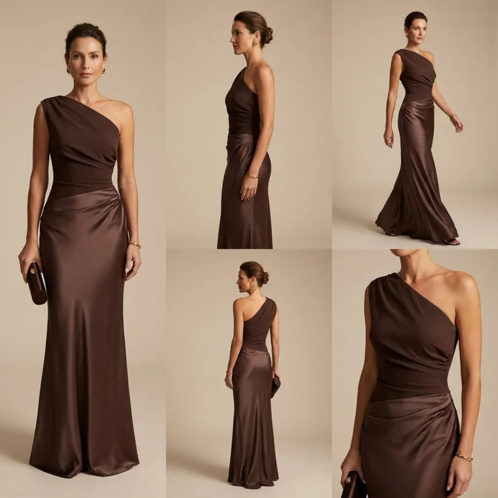 Luna™ | Maxi Dress with a Gilt in Satin