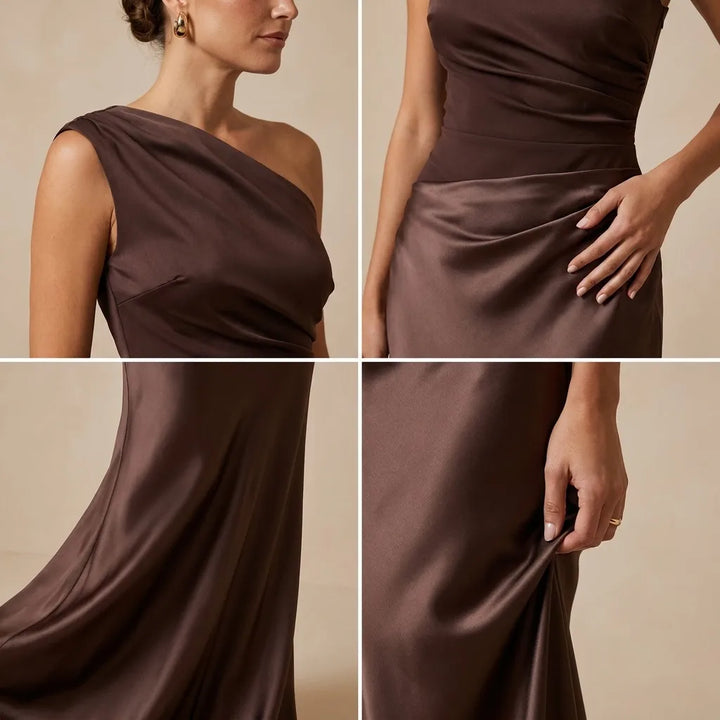 Luna™ | Maxi Dress with a Gilt in Satin