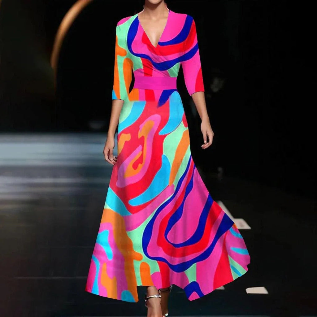 Aria™ | Chic Dress with Floral Print
